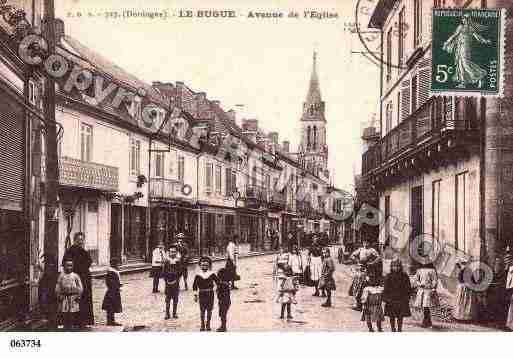 Ville de BUGUE(LE), carte postale ancienne