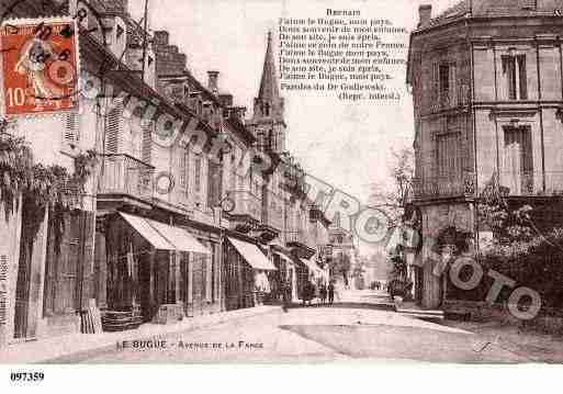 Ville de BUGUE(LE), carte postale ancienne