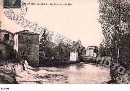 Ville de CASSENEUIL, carte postale ancienne