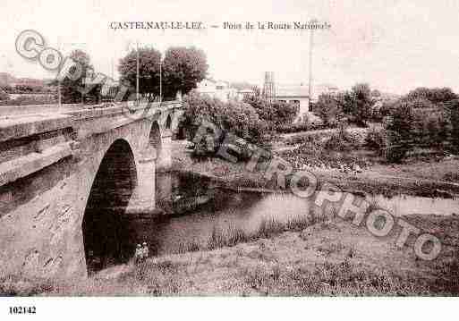 Ville de CASTELNAULELEZ, carte postale ancienne