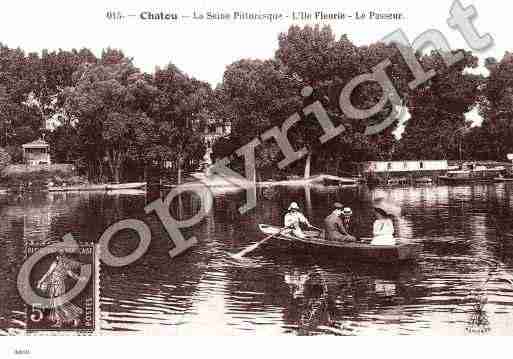 Ville de CHATOU, carte postale ancienne