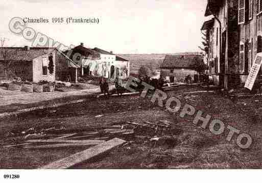 Ville de CHAZELLES, carte postale ancienne