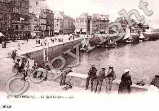 Ville de CHERBOURG, carte postale ancienne