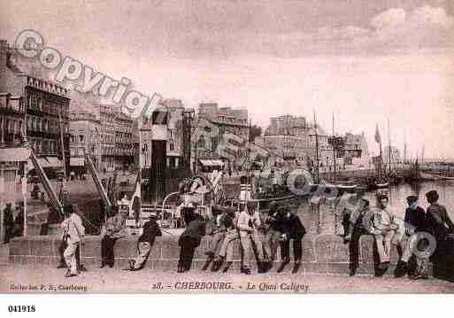 Ville de CHERBOURG, carte postale ancienne