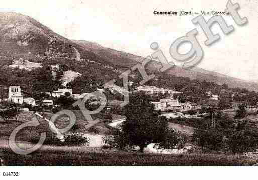 Ville de CONCOULES, carte postale ancienne