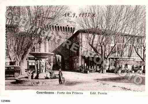 Ville de COURTHEZON, carte postale ancienne