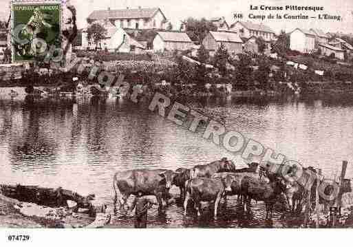 Ville de COURTINE(LA), carte postale ancienne