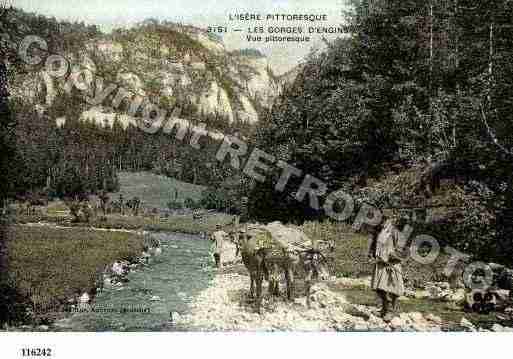 Ville de ENGINS, carte postale ancienne