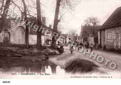 Ville de ERQUERY, carte postale ancienne