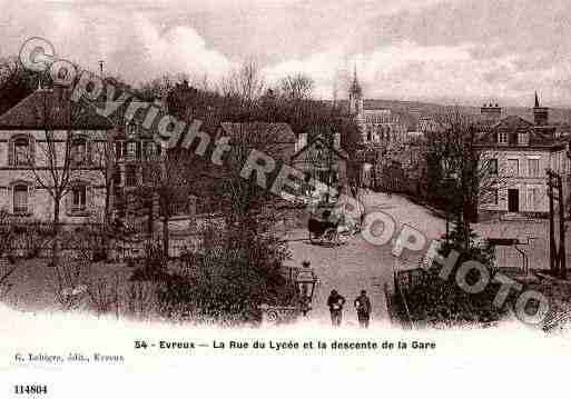 Ville de EVREUX, carte postale ancienne