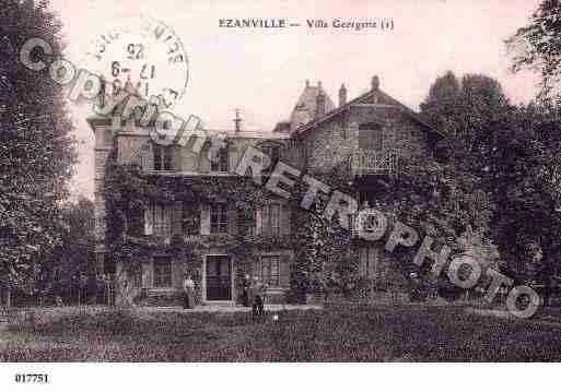 Ville de EZANVILLE, carte postale ancienne