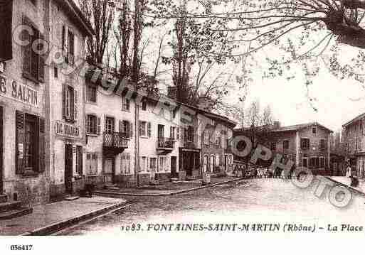 Ville de FONTAINESSAINTMARTIN, carte postale ancienne