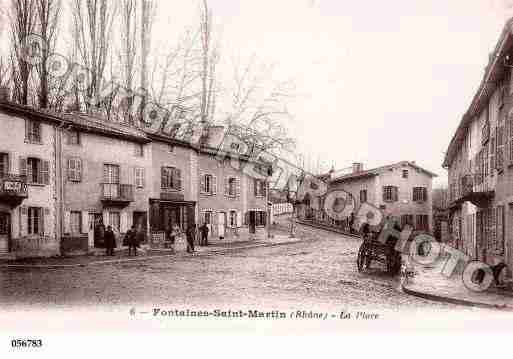 Ville de FONTAINESSAINTMARTIN, carte postale ancienne