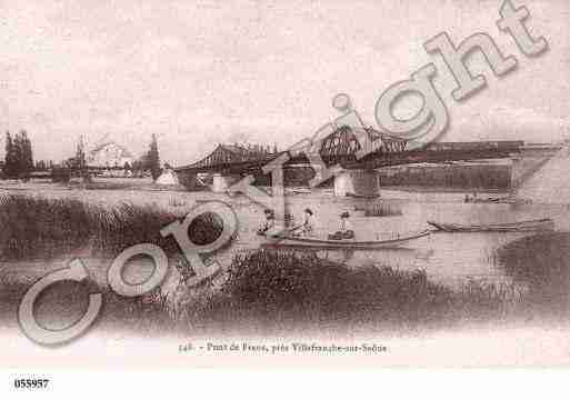 Ville de FRANS, carte postale ancienne