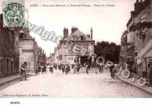 Ville de GIEN, carte postale ancienne