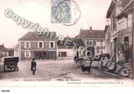 Ville de GRANDFRESNOY, carte postale ancienne