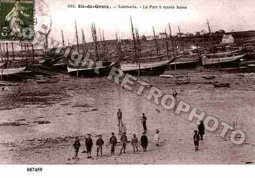 Ville de GROIX, carte postale ancienne