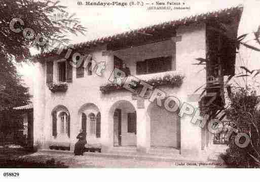 Ville de HENDAYE, carte postale ancienne