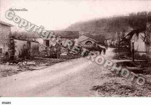 Ville de HERBEUVILLE, carte postale ancienne