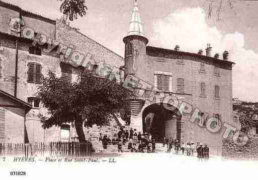 Ville de HYERES, carte postale ancienne