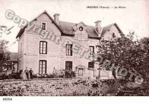 Ville de JARDRES, carte postale ancienne