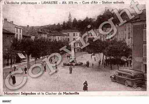 Ville de LAMASTRE, carte postale ancienne