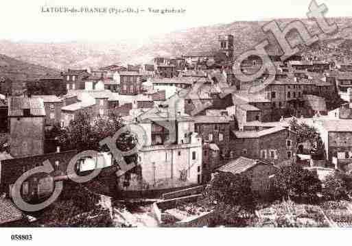 Ville de LATOURDEFRANCE, carte postale ancienne