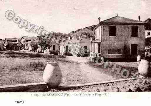 Ville de LAVANDOU(LE), carte postale ancienne