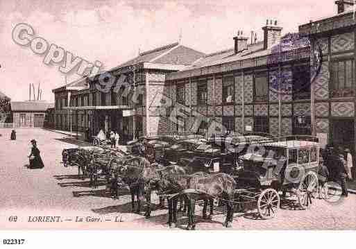 Ville de LORIENT, carte postale ancienne