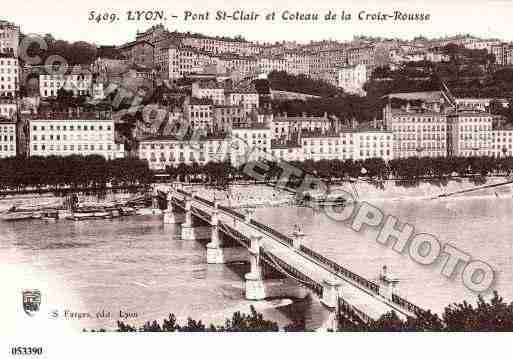 Ville de LYON, carte postale ancienne