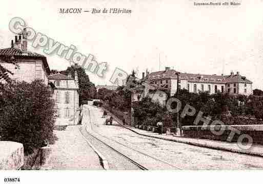 Ville de MACON, carte postale ancienne