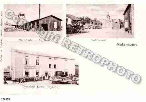 Ville de MALANCOURTLAMONTAGNE, carte postale ancienne