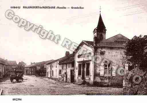 Ville de MALANCOURTLAMONTAGNE, carte postale ancienne