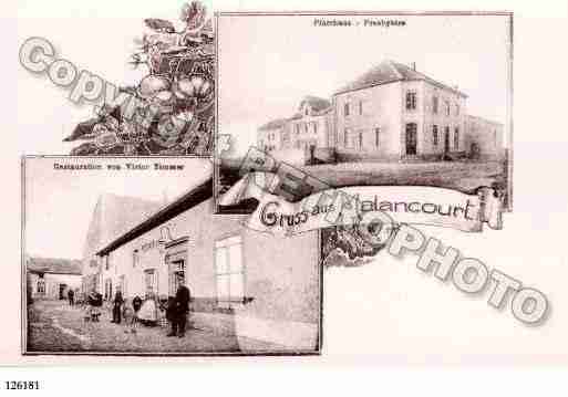 Ville de MALANCOURTLAMONTAGNE, carte postale ancienne