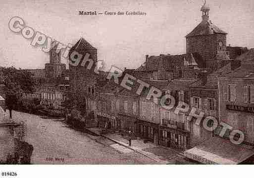 Ville de MARTEL, carte postale ancienne