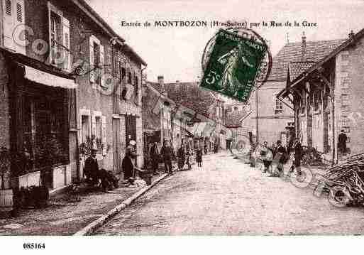 Ville de MONTBOZON, carte postale ancienne