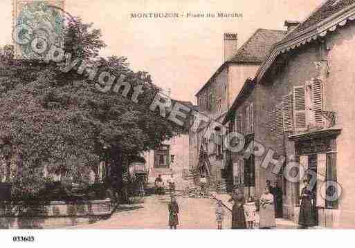 Ville de MONTBOZON, carte postale ancienne