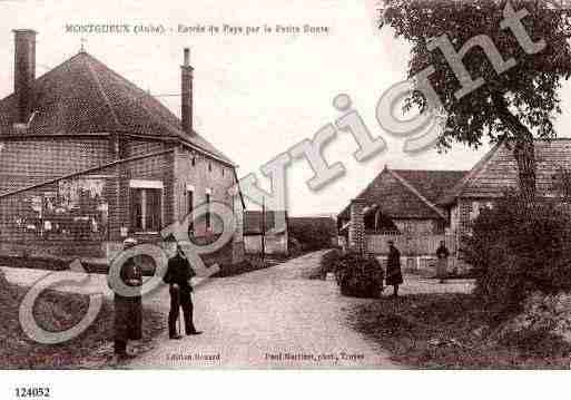 Ville de MONTGUEUX, carte postale ancienne