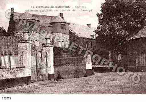 Ville de MONTIGNYENOSTREVENT, carte postale ancienne