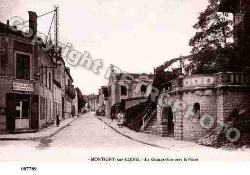 Ville de MONTIGNYSURLOING, carte postale ancienne