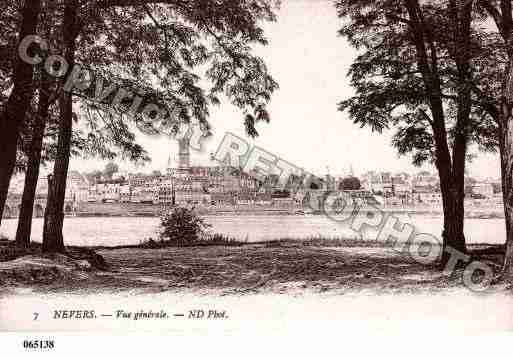 Ville de NEVERS, carte postale ancienne