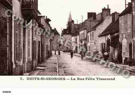 Ville de NUITSSAINTGEORGES, carte postale ancienne