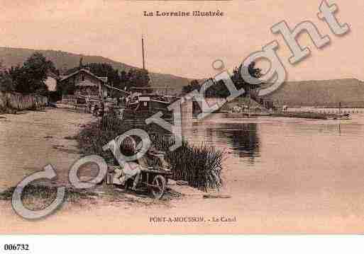Ville de PONTAMOUSSON, carte postale ancienne