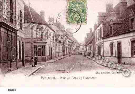 Ville de PONTGOUIN, carte postale ancienne