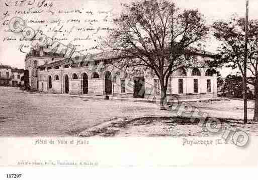 Ville de PUYLAROQUE, carte postale ancienne