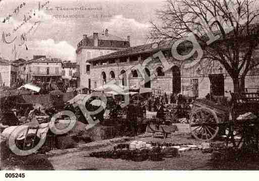 Ville de PUYLAROQUE, carte postale ancienne