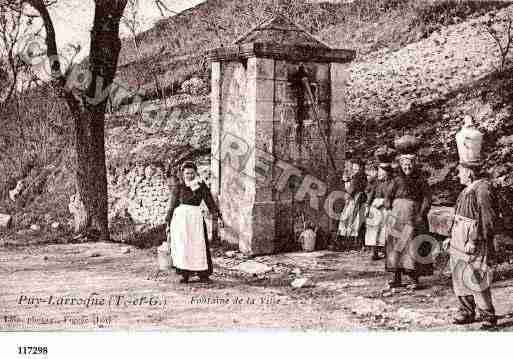 Ville de PUYLAROQUE, carte postale ancienne