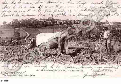 Ville de PUYLAROQUE, carte postale ancienne Ville de PUYLAROQUE, carte postale ancienne