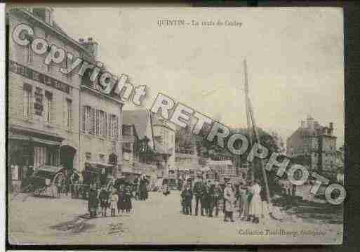 Ville de QUINTIN, carte postale ancienne