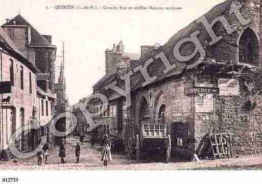 Ville de QUINTIN, carte postale ancienne